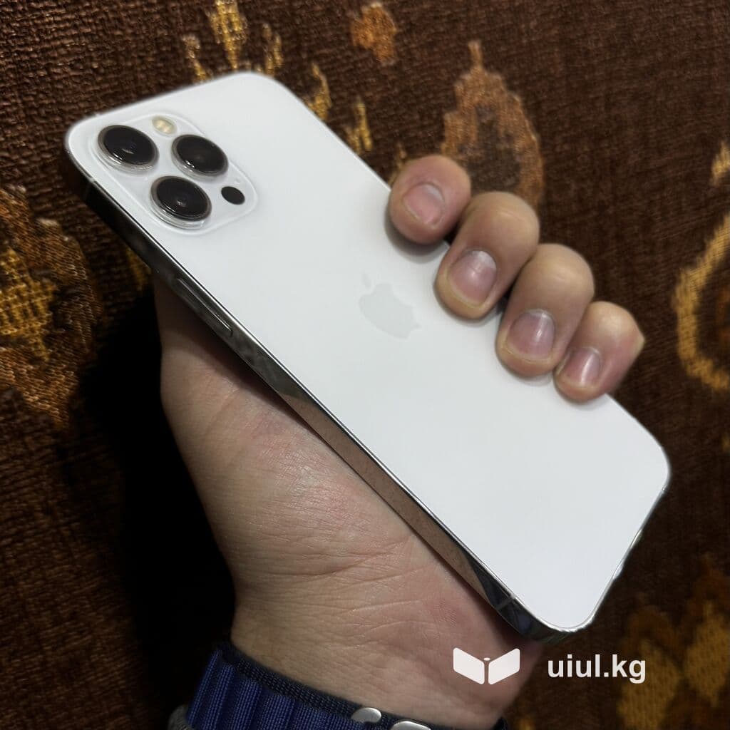 IPhone 12 Pro Max, Б/у, 128 ГБ, Белый, Защитное стекло, Чехол, 93 % 6 из 8