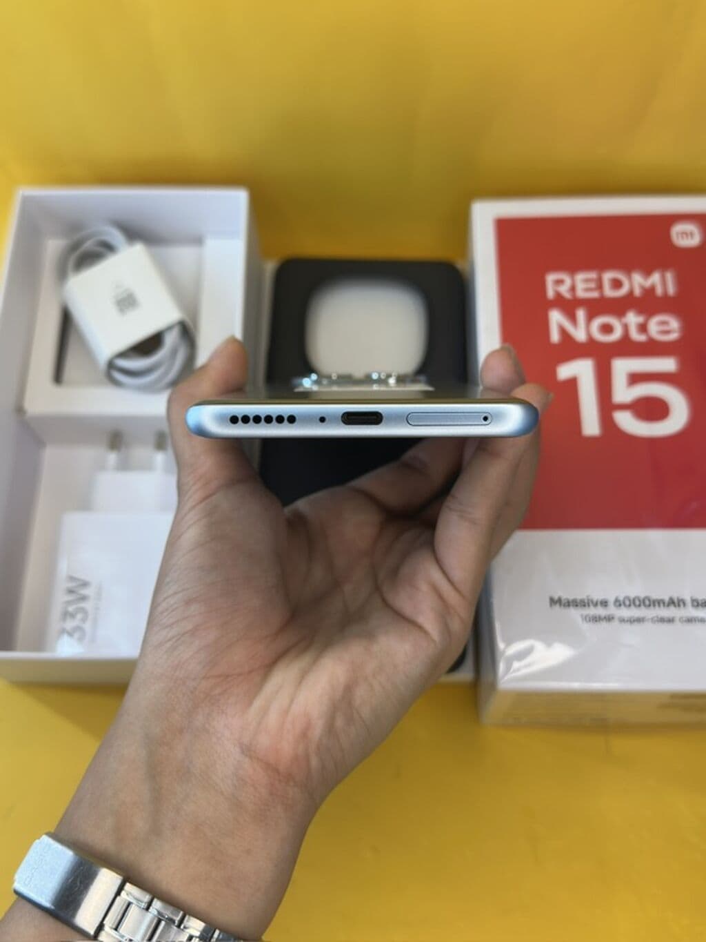Redmi, Redmi Note 15, Новый, 128 ГБ, цвет - Голубой, В рассрочку, 2 SIM 3 из 5