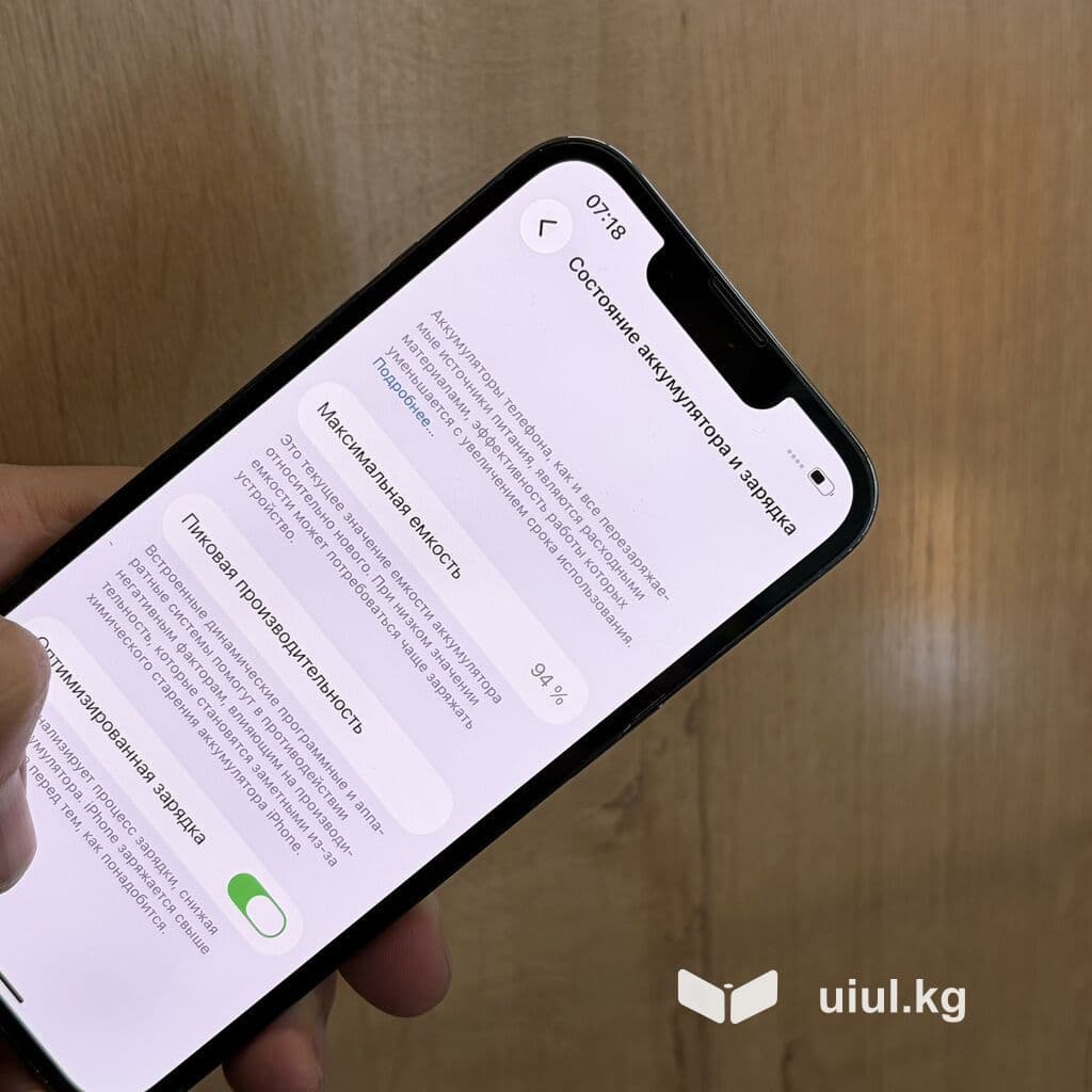 IPhone 13 Pro, Б/у, 512 ГБ, Pacific Blue, Чехол, 94 % 7 из 10