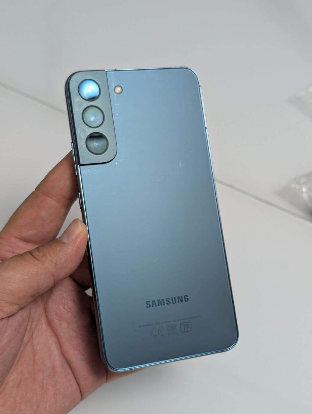 Samsung Galaxy S22 Plus, Б/у, 256 ГБ, цвет - Серый, 2 SIM