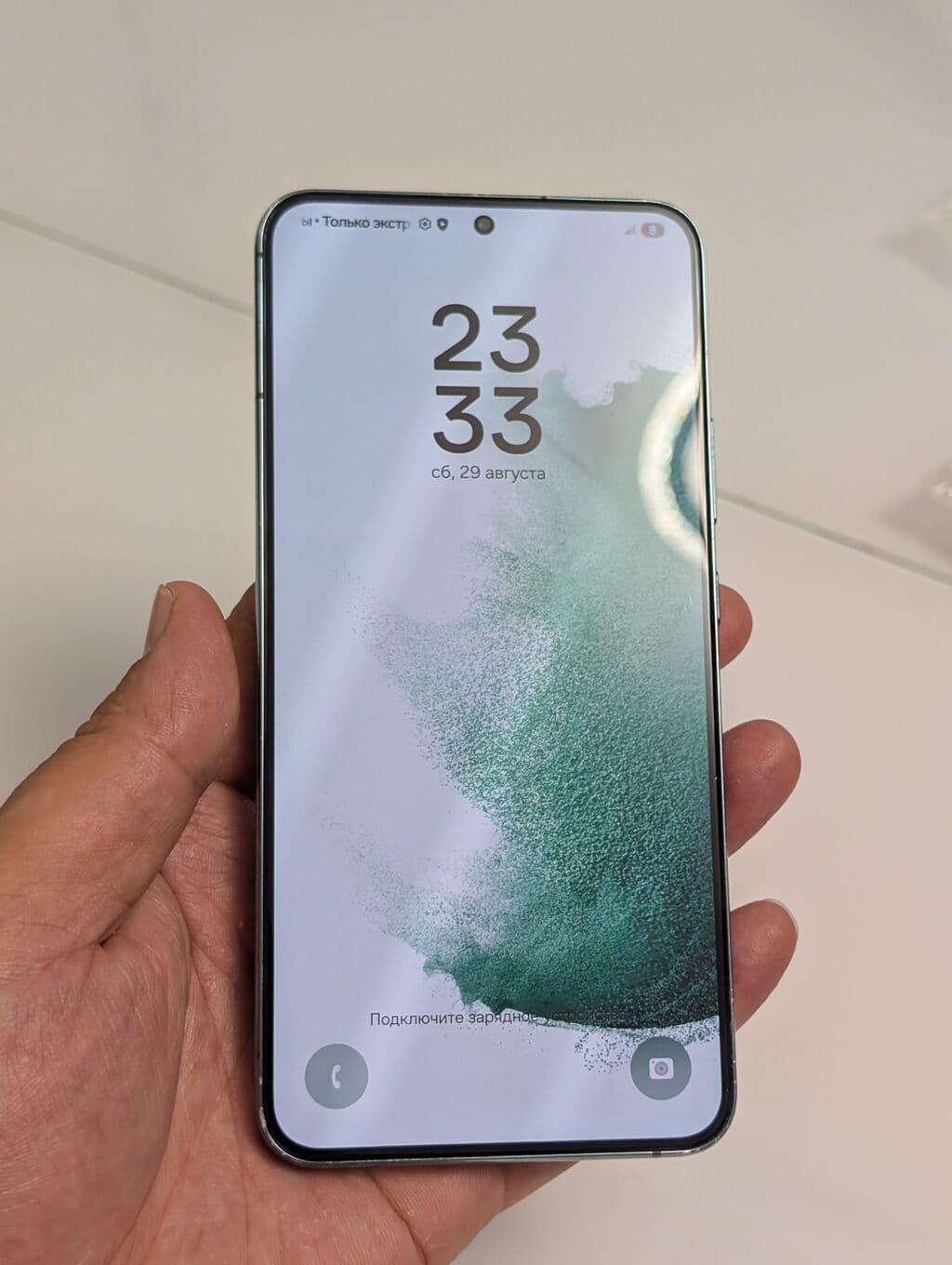 Samsung Galaxy S22 Plus, Б/у, 256 ГБ, цвет - Серый, 2 SIM 8 из 13