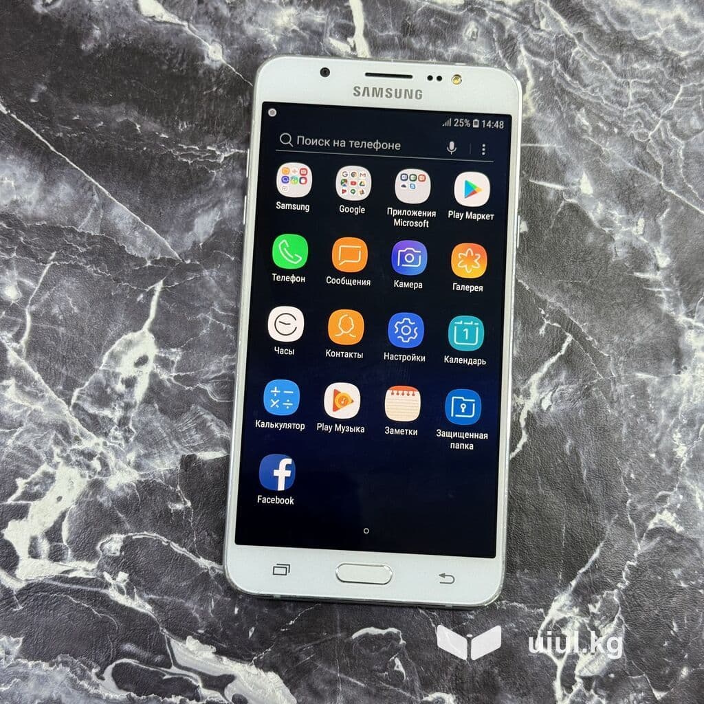 Samsung Galaxy J7 2016, Б/у, 16 ГБ, цвет - Белый, 2 SIM 8 из 16