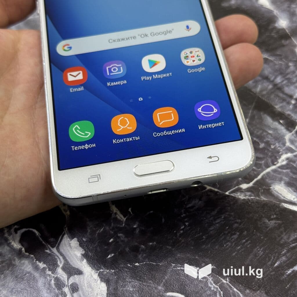 Samsung Galaxy J7 2016, Б/у, 16 ГБ, цвет - Белый, 2 SIM 9 из 16