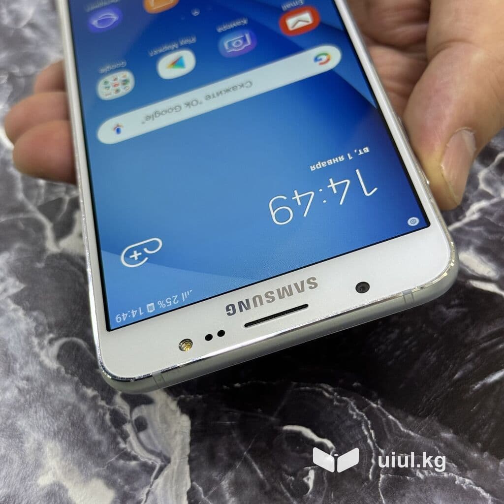 Samsung Galaxy J7 2016, Б/у, 16 ГБ, цвет - Белый, 2 SIM 10 из 16