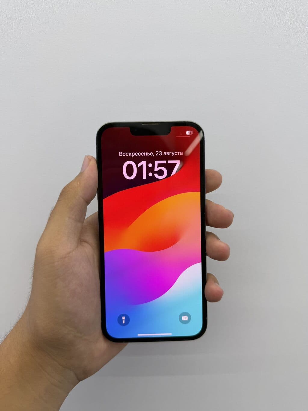 IPhone 13 Pro, Б/у, 128 ГБ, Sierra Blue, Защитное стекло, Чехол, В рассрочку, 78 % 3 из 5