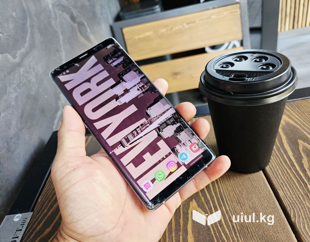 Samsung Galaxy Note 8, Б/у, 64 ГБ, цвет - Черный, 1 SIM