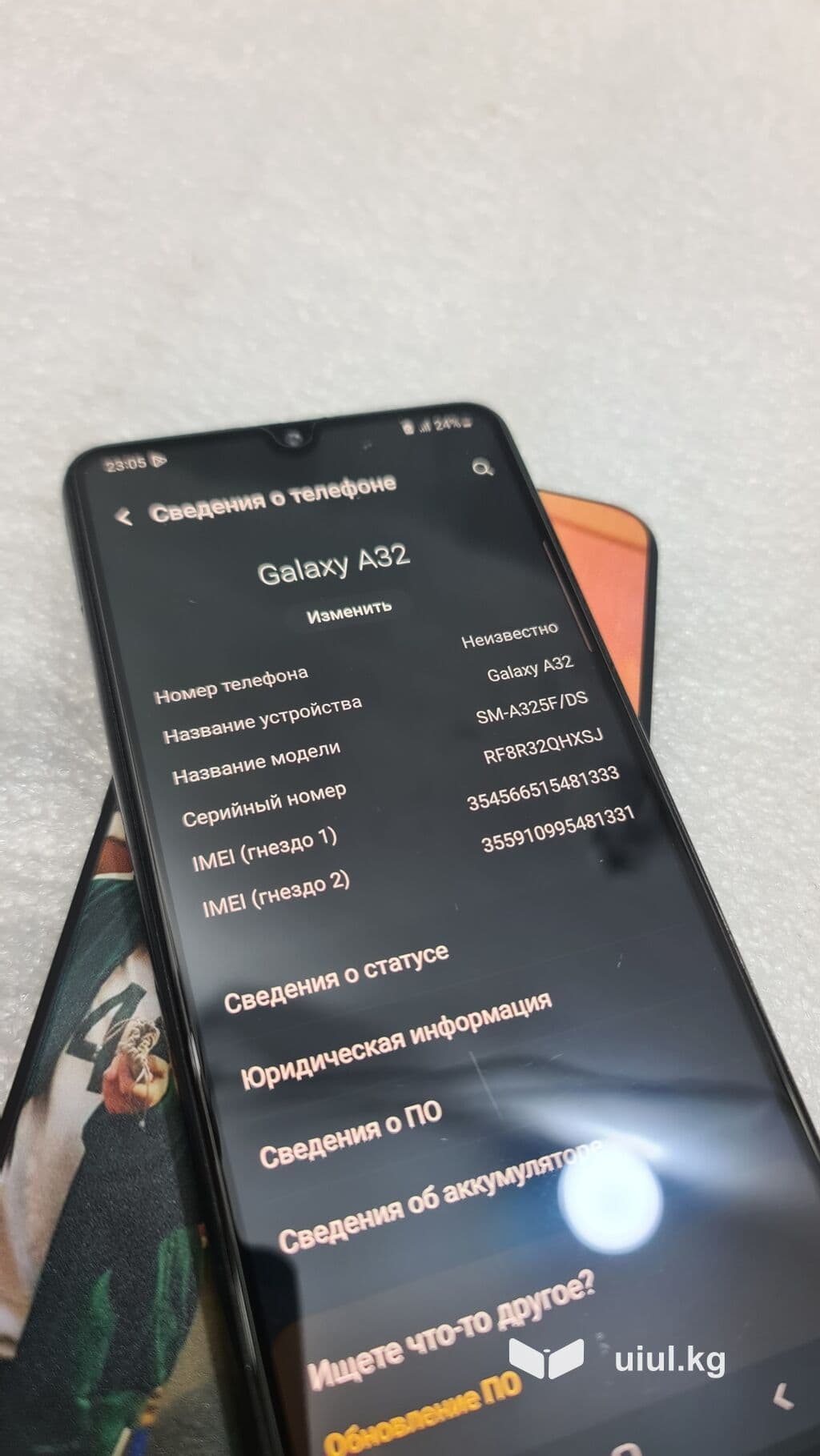 Samsung Galaxy A32 5G, Б/у, 128 ГБ, цвет - Черный, 2 SIM 9 из 10