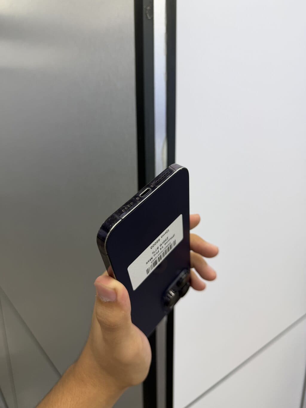 IPhone 14 Pro Max, Б/у, 256 ГБ, Deep Purple, Коробка, Защитное стекло, В рассрочку, 87 % 3 из 5