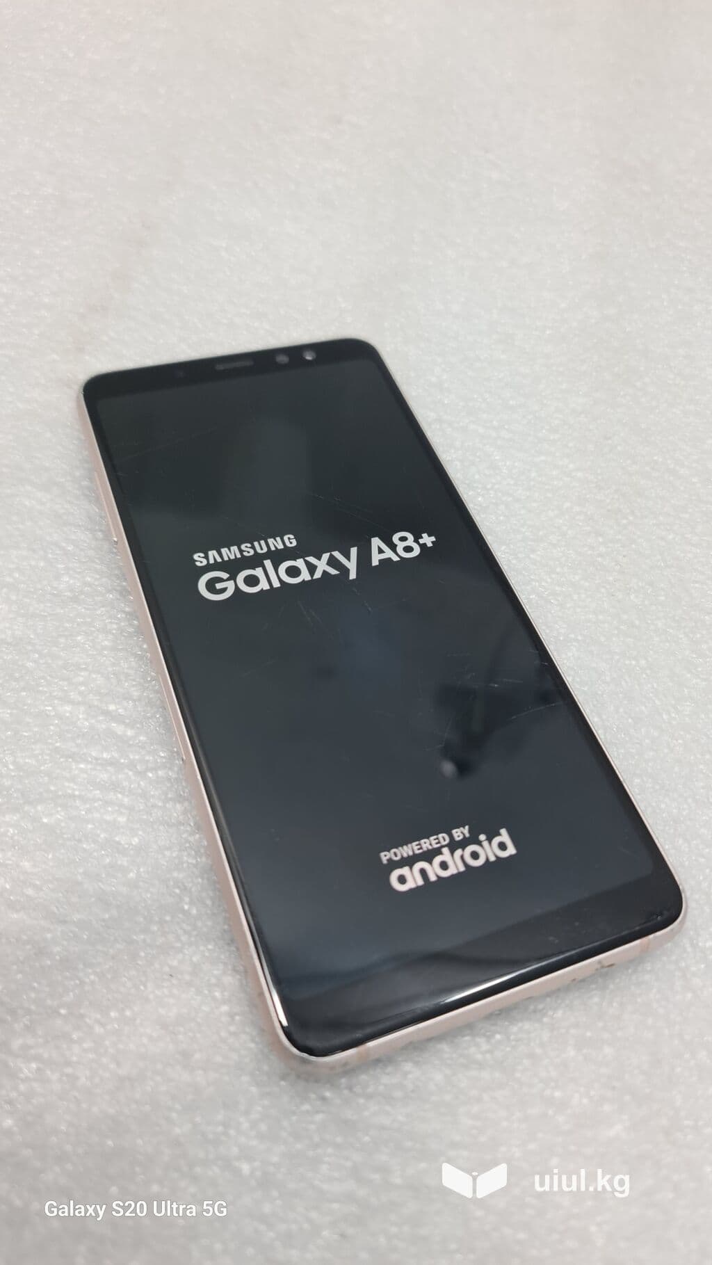 Samsung Galaxy A8 Plus 2018, Б/у, 32 ГБ, цвет - Синий, 2 SIM