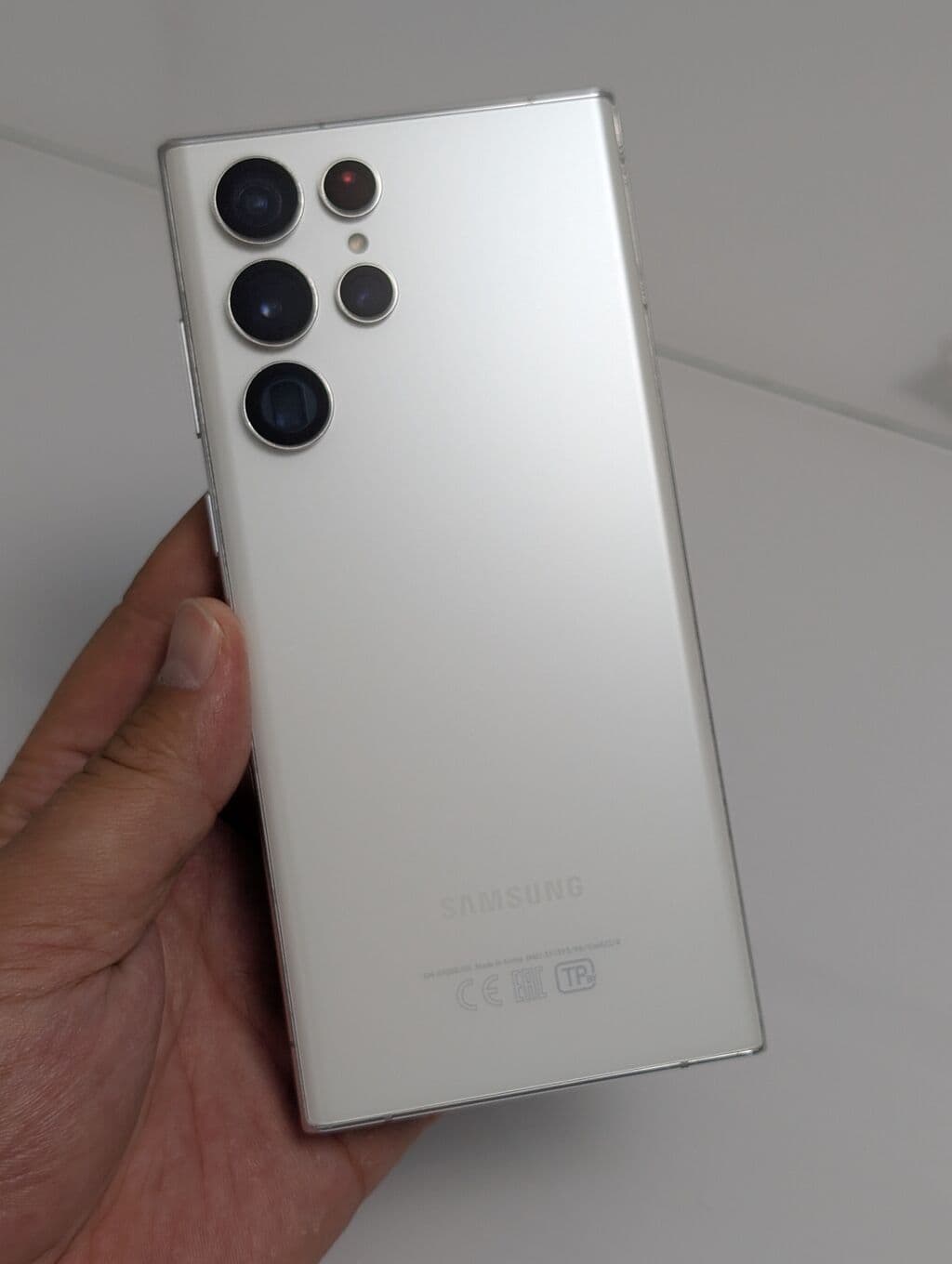 Samsung Galaxy S22 Ultra, Б/у, 128 ГБ, цвет - Белый, 2 SIM 6 из 9