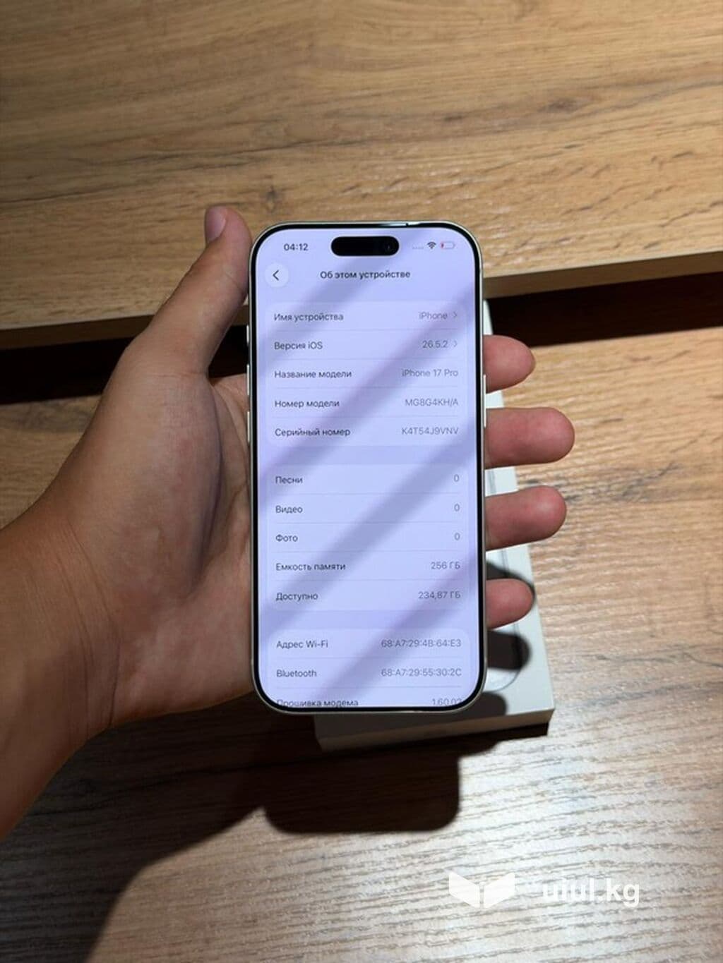 IPhone 17 Pro, Б/у, 256 ГБ, Серебристый, Коробка, В рассрочку, 100 % 6 из 7