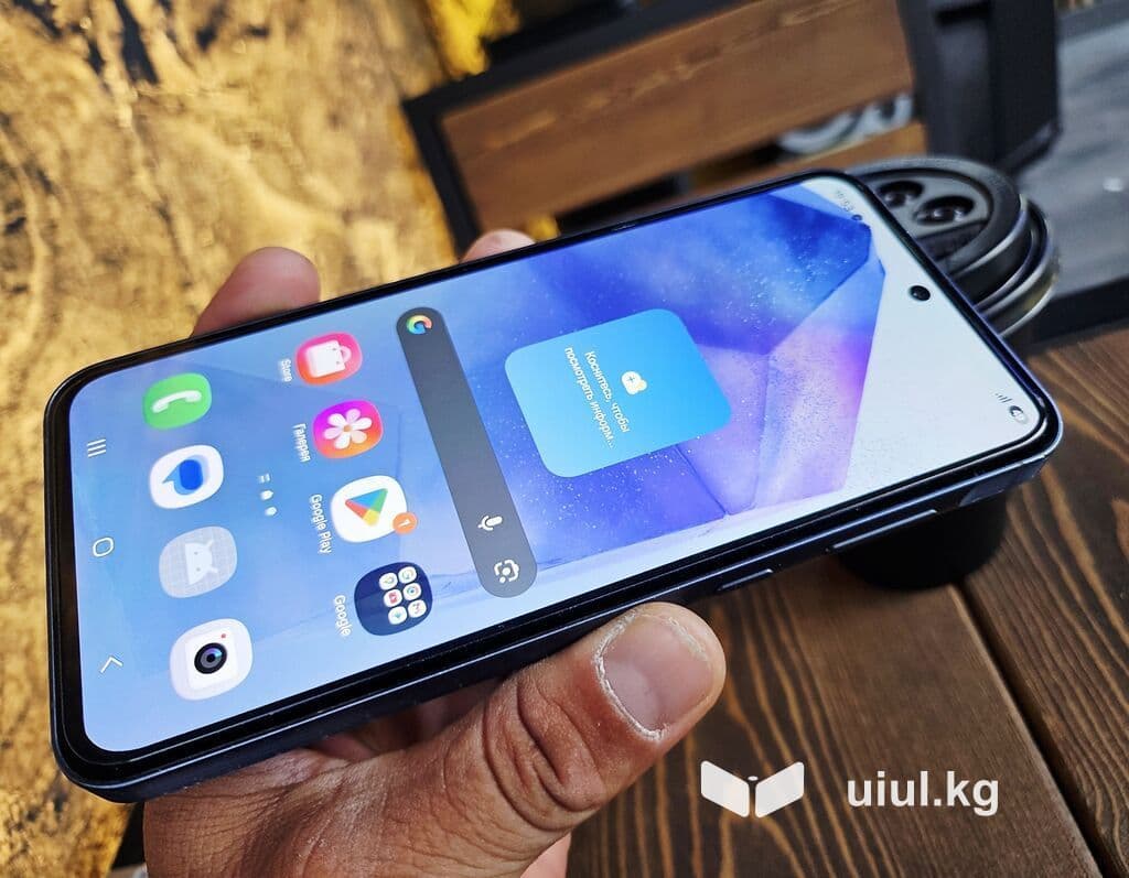 Samsung Galaxy A55 5G, Б/у, 128 ГБ, цвет - Синий, eSIM, 2 SIM, 1 SIM 1 из 19