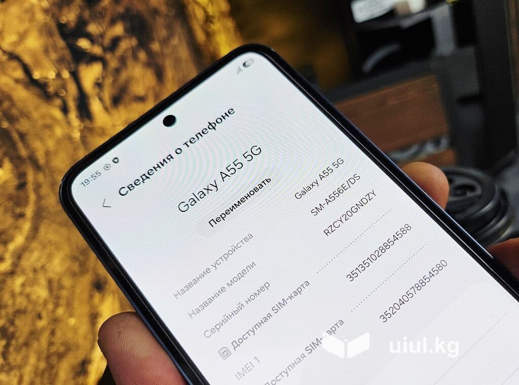 Samsung Galaxy A55 5G, Б/у, 128 ГБ, цвет - Синий, eSIM, 2 SIM, 1 SIM 13 из 19