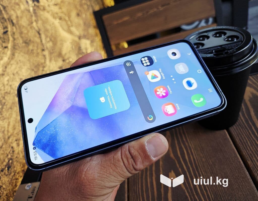 Samsung Galaxy A55 5G, Б/у, 128 ГБ, цвет - Синий, eSIM, 2 SIM, 1 SIM 15 из 19