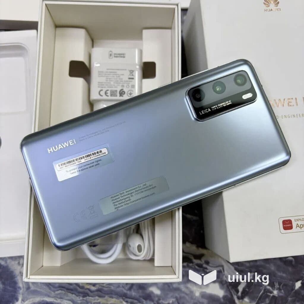 Huawei P40 4G, Новый, 128 ГБ, цвет - Серый, 1 SIM
