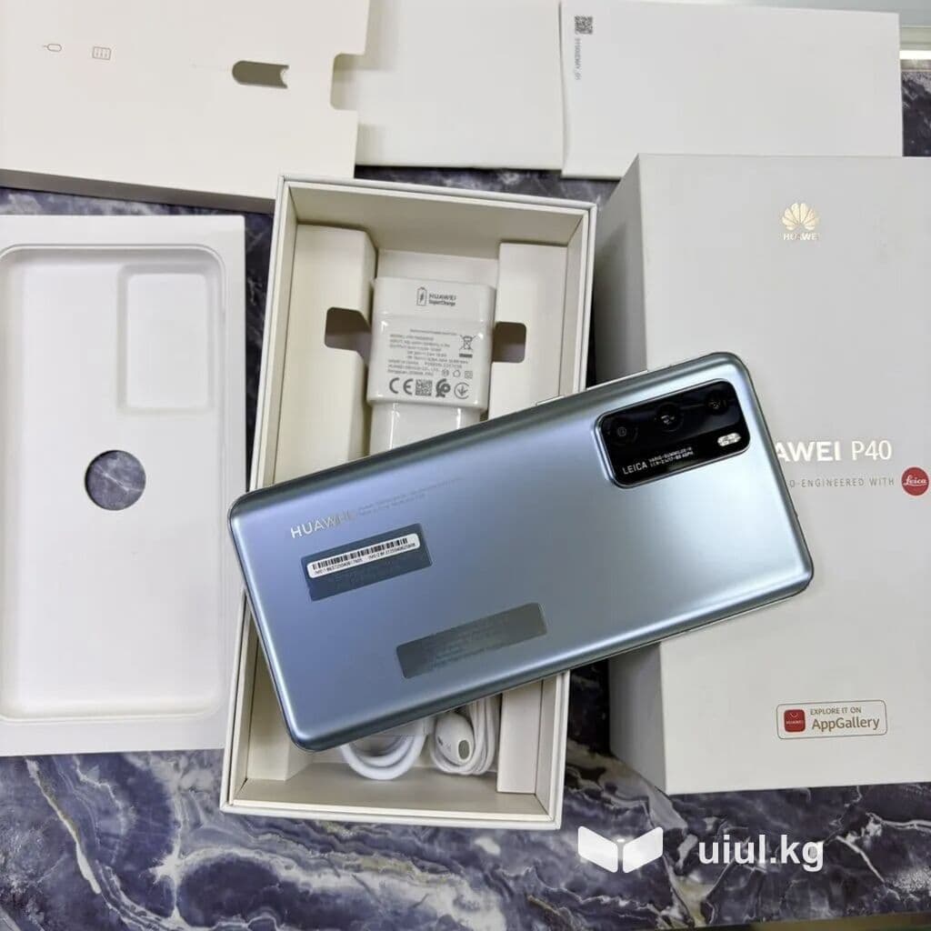 Huawei P40 4G, Новый, 128 ГБ, цвет - Серый, 1 SIM 5 из 8