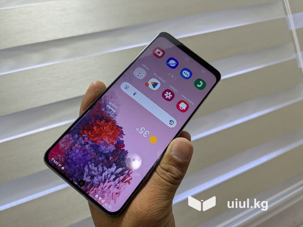 Samsung Galaxy S20, Б/у, 128 ГБ, цвет - Голубой, 2 SIM 6 из 15