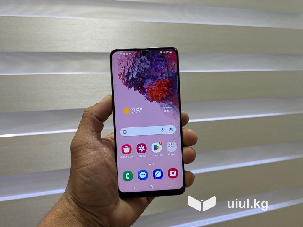 Samsung Galaxy S20, Б/у, 128 ГБ, цвет - Голубой, 2 SIM 14 из 15
