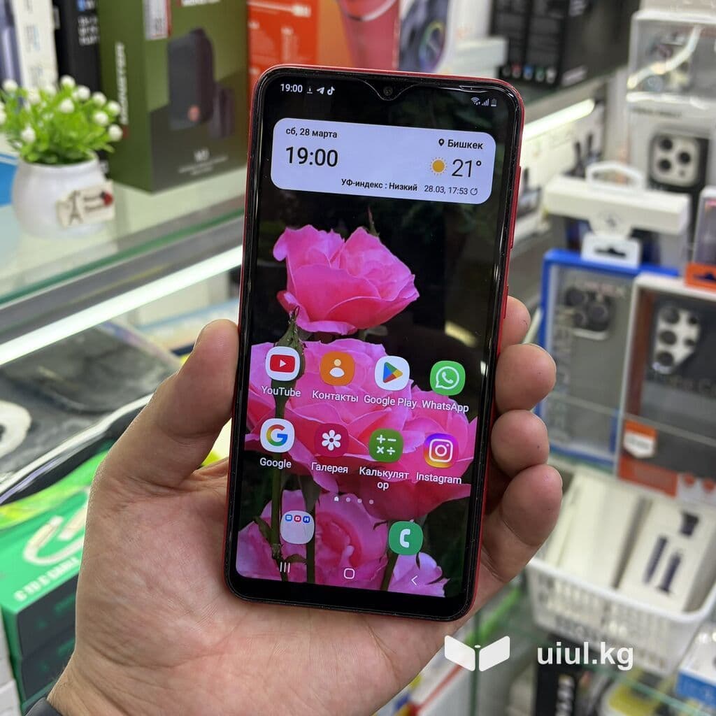Samsung Galaxy A10, Б/у, 32 ГБ, цвет - Красный, 2 SIM 3 из 15