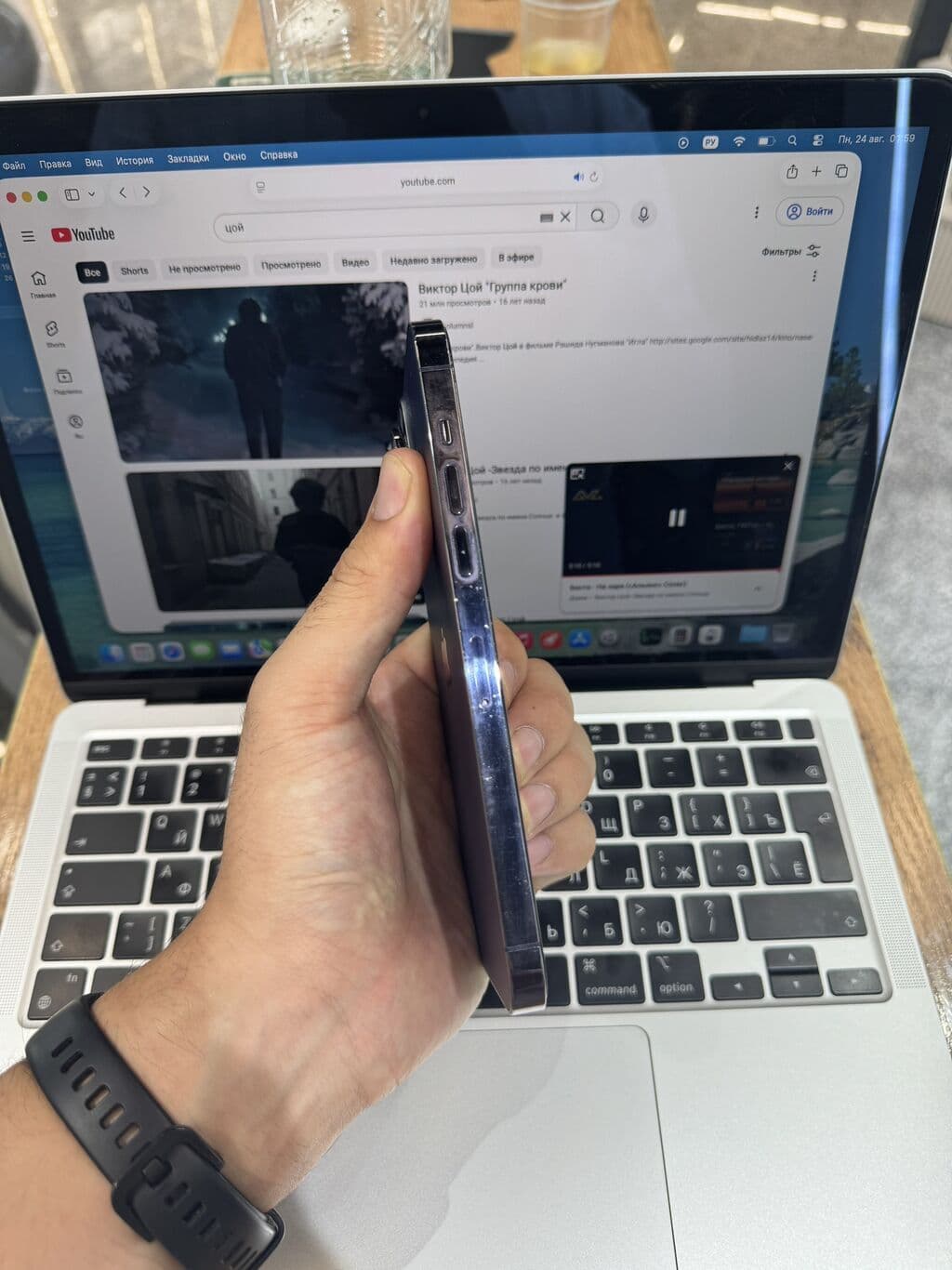IPhone 14 Pro Max, Б/у, 1 ТБ, Deep Purple, Защитное стекло, Чехол, 84 % 3 из 6