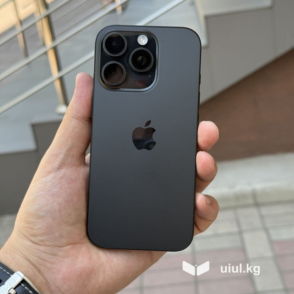 IPhone 16 Pro, Б/у, 256 ГБ, Black Titanium, Защитное стекло, 87 % 2 из 7