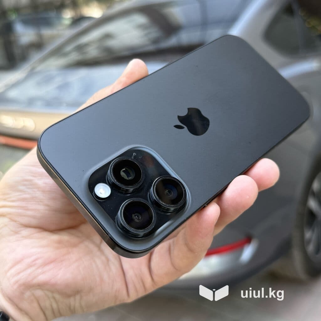 IPhone 16 Pro, Б/у, 256 ГБ, Black Titanium, Защитное стекло, 87 % 4 из 7
