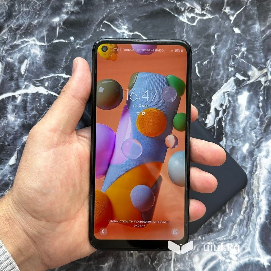 Samsung Galaxy A11, Б/у, 32 ГБ, цвет - Серый, 2 SIM 10 из 14