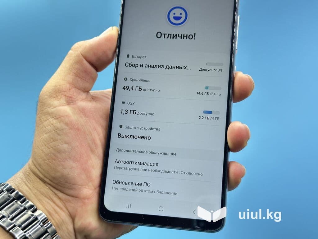Samsung Galaxy A51, Б/у, 64 ГБ, цвет - Серый, 2 SIM 7 из 7