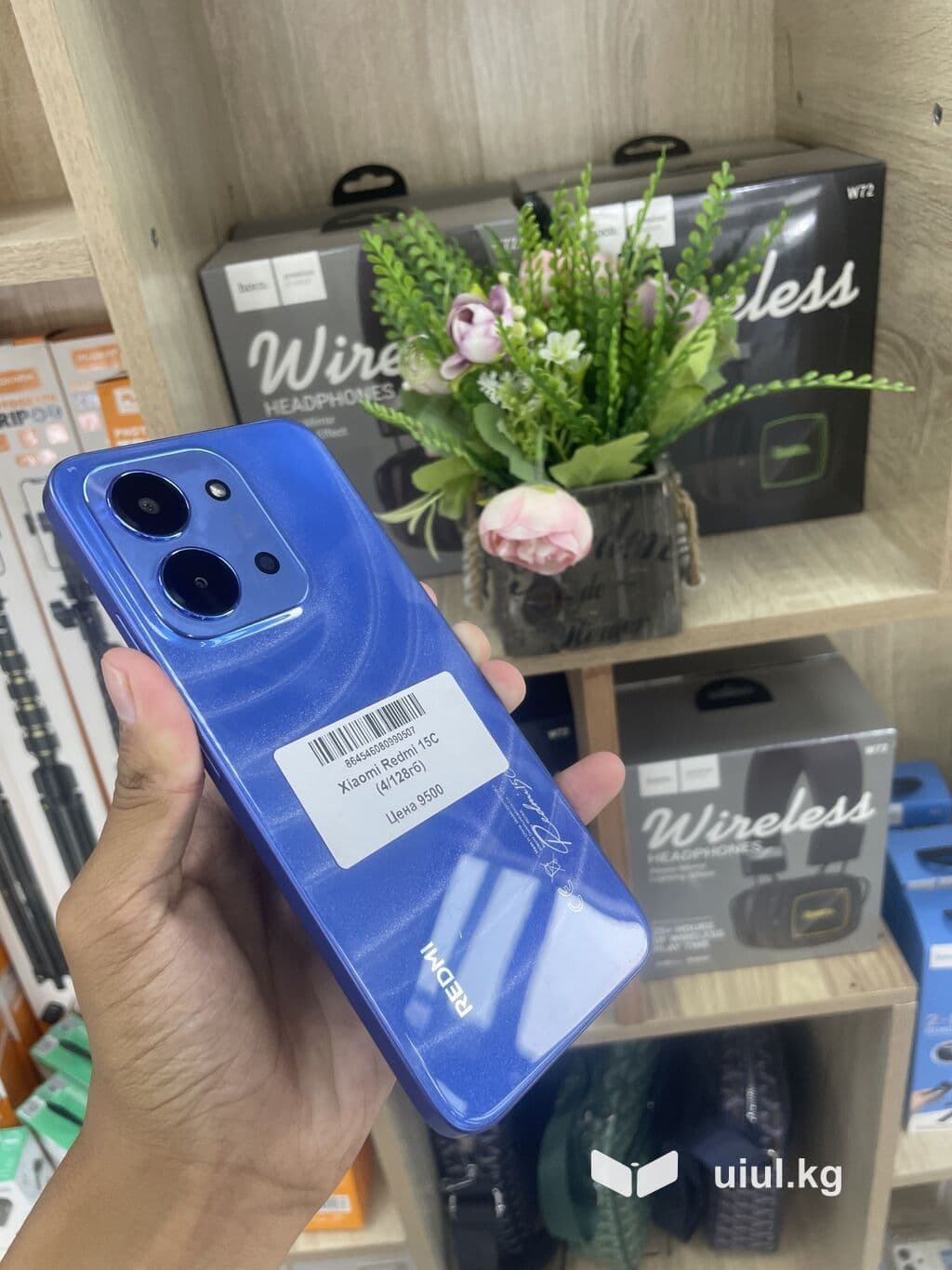 Redmi, Redmi 15C, Б/у, 128 ГБ, цвет - Синий, 2 SIM 2 из 5