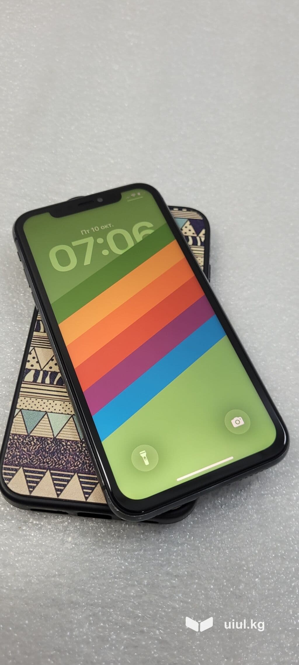 IPhone 11, Б/у, 64 ГБ, Черный, Чехол, 68 % 3 из 12