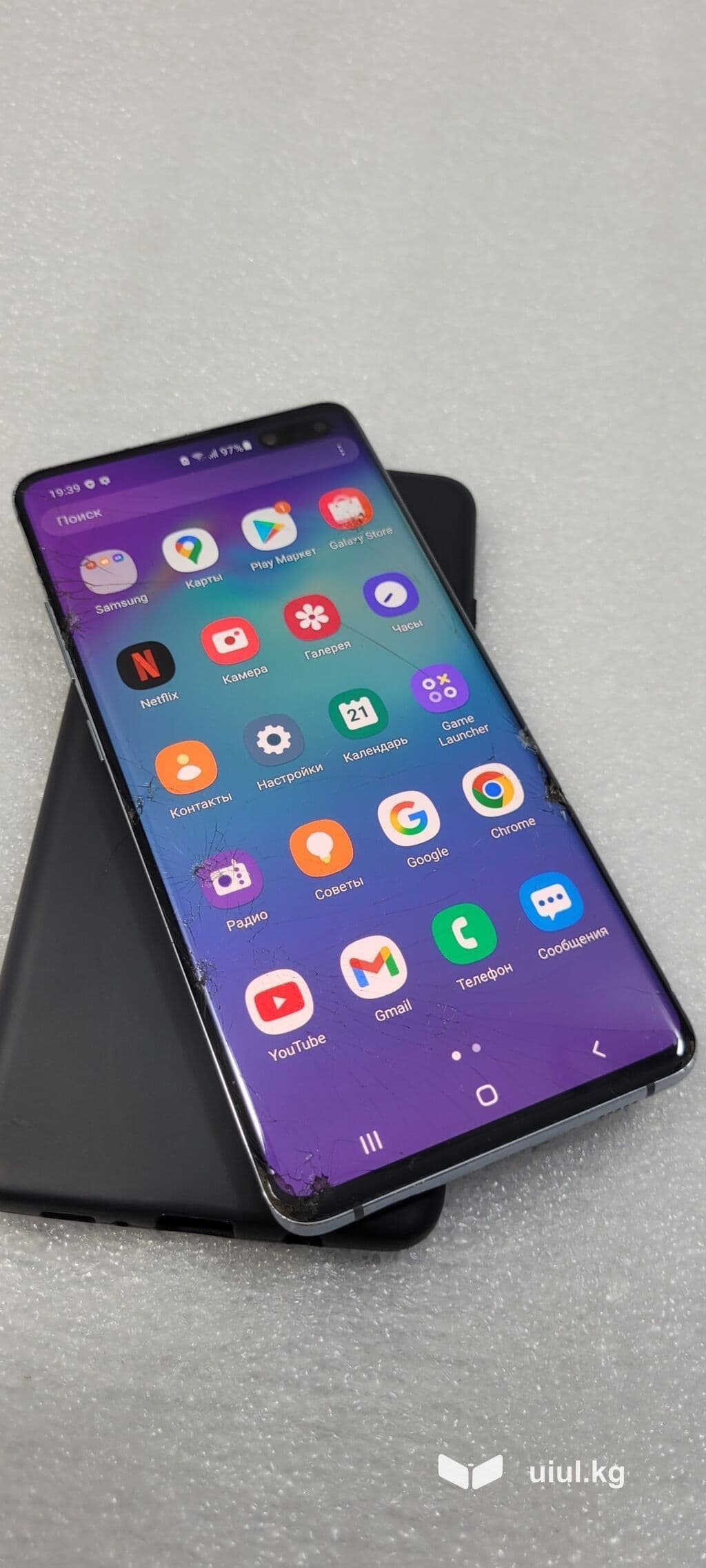 Samsung Galaxy S10 5G, Б/у, 256 ГБ, цвет - Черный, 2 SIM 8 из 14