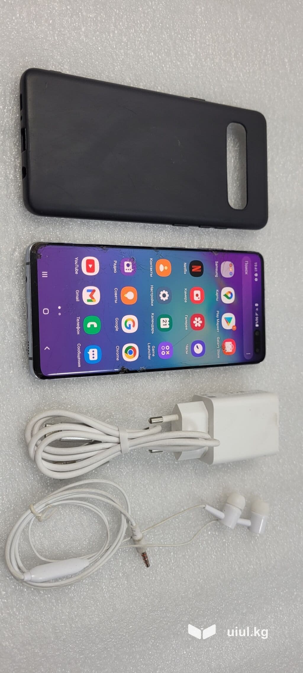 Samsung Galaxy S10 5G, Б/у, 256 ГБ, цвет - Черный, 2 SIM 14 из 14