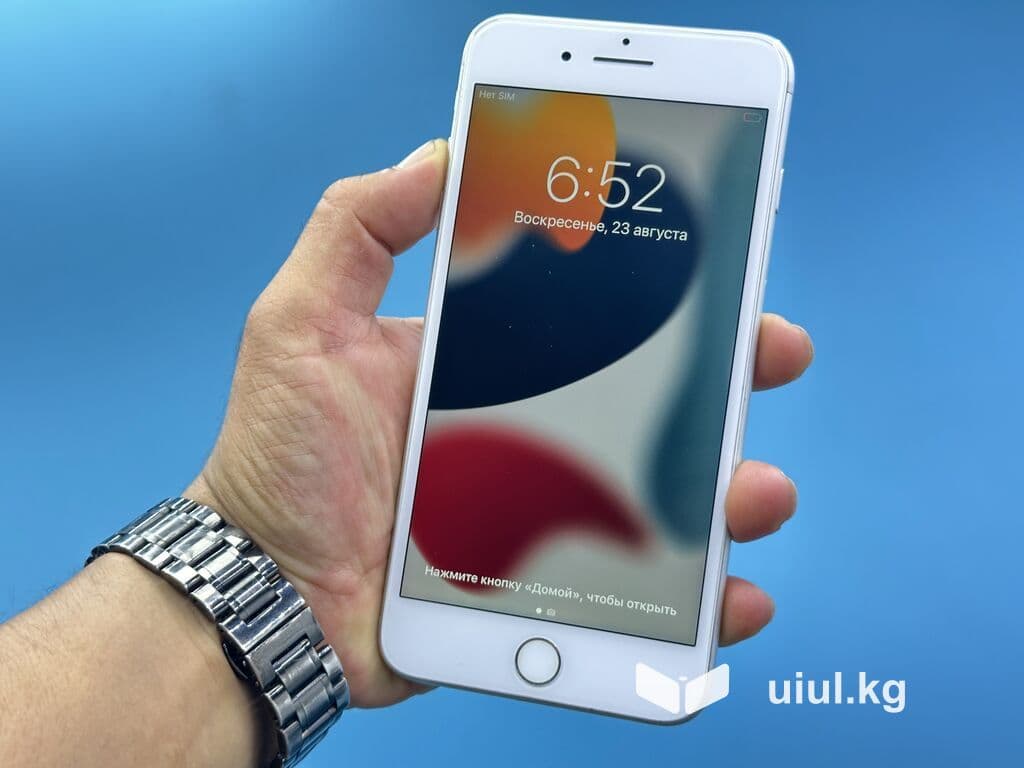 IPhone 7 Plus, Б/у, 256 ГБ, Серебристый, Чехол, 76 % 8 из 14