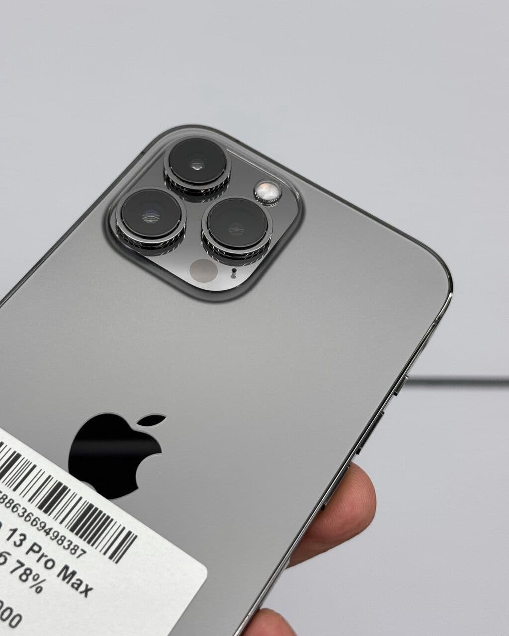 IPhone 13 Pro Max, Б/у, 256 ГБ, Графит, Защитное стекло, Чехол, В рассрочку, 78 % 4 из 5