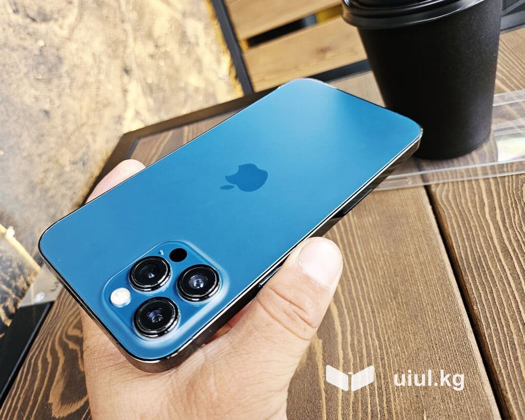 IPhone 12 Pro Max, Б/у, 256 ГБ, Pacific Blue, Чехол, 80 % 7 из 21