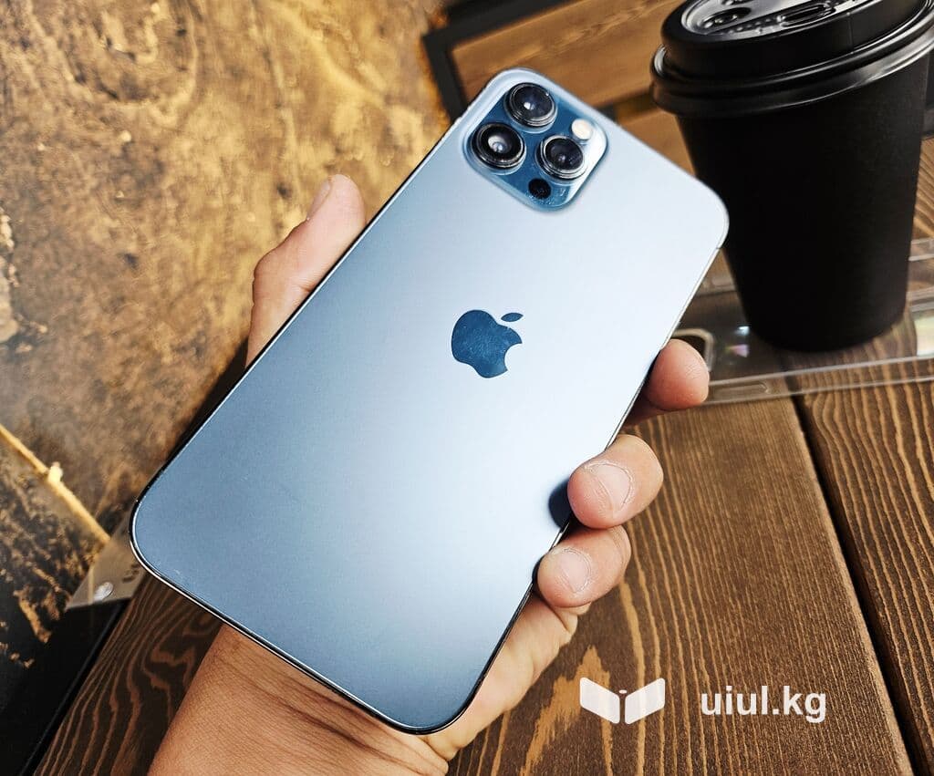 IPhone 12 Pro Max, Б/у, 256 ГБ, Pacific Blue, Чехол, 80 % 9 из 21
