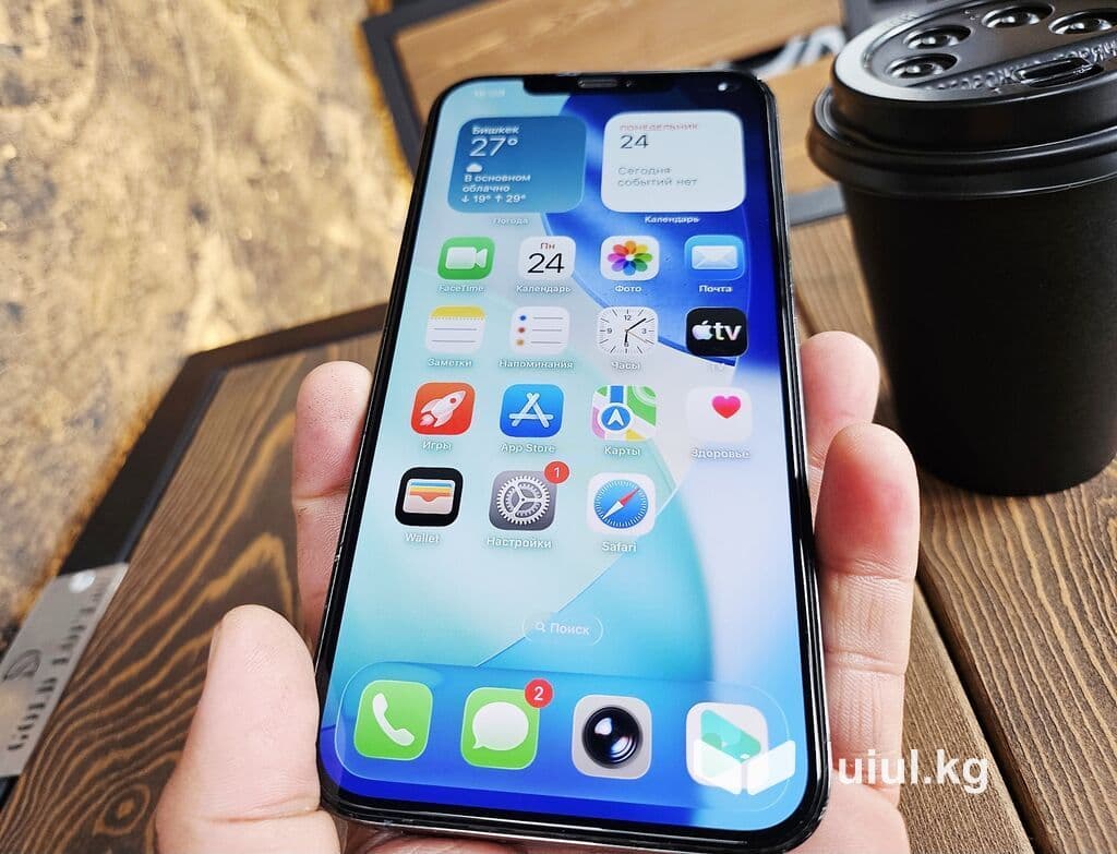 IPhone 12 Pro Max, Б/у, 256 ГБ, Pacific Blue, Чехол, 80 % 10 из 21