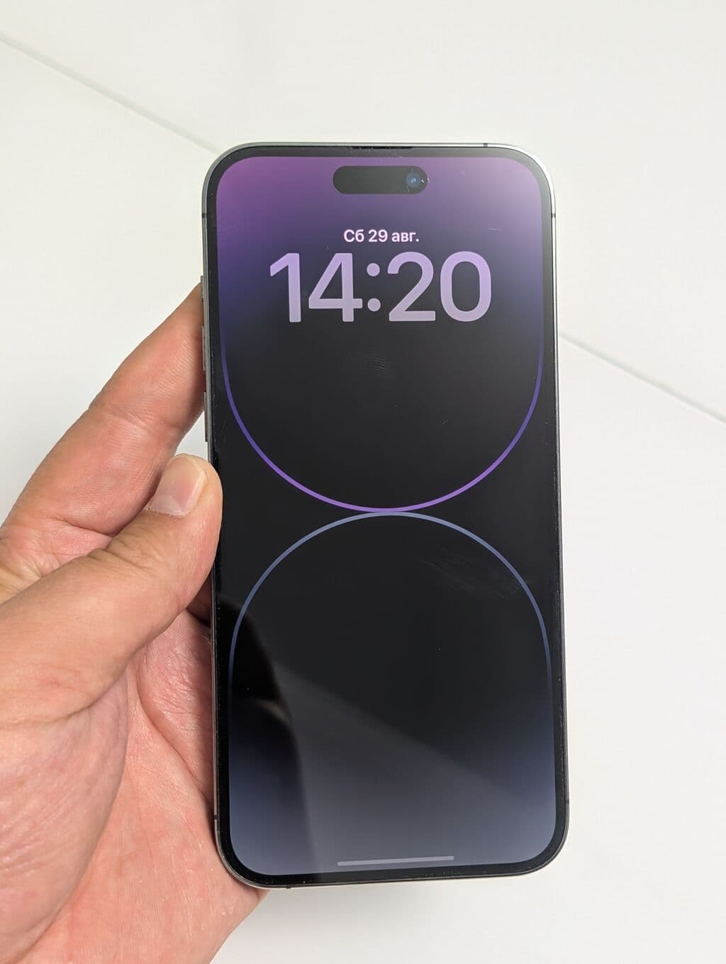 IPhone 14 Pro Max, Б/у, 256 ГБ, Deep Purple, Защитное стекло, Чехол, 81 % 9 из 14