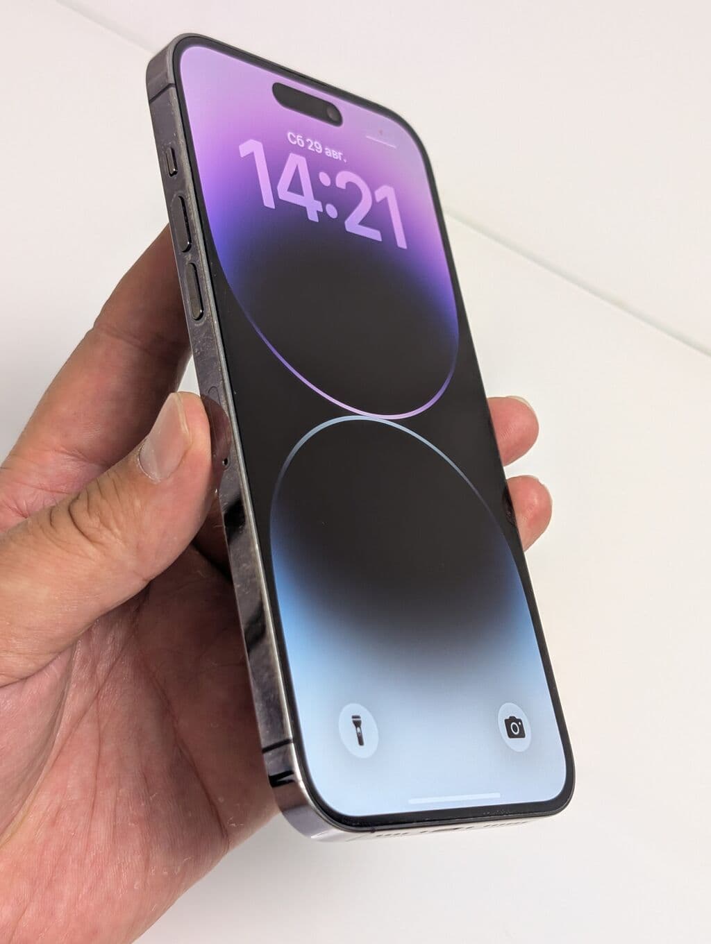 IPhone 14 Pro Max, Б/у, 256 ГБ, Deep Purple, Защитное стекло, Чехол, 81 % 14 из 14