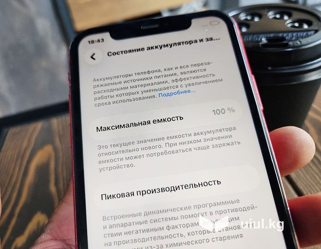 IPhone 11, Б/у, 128 ГБ, Красный, Чехол, 100 % 4 из 19