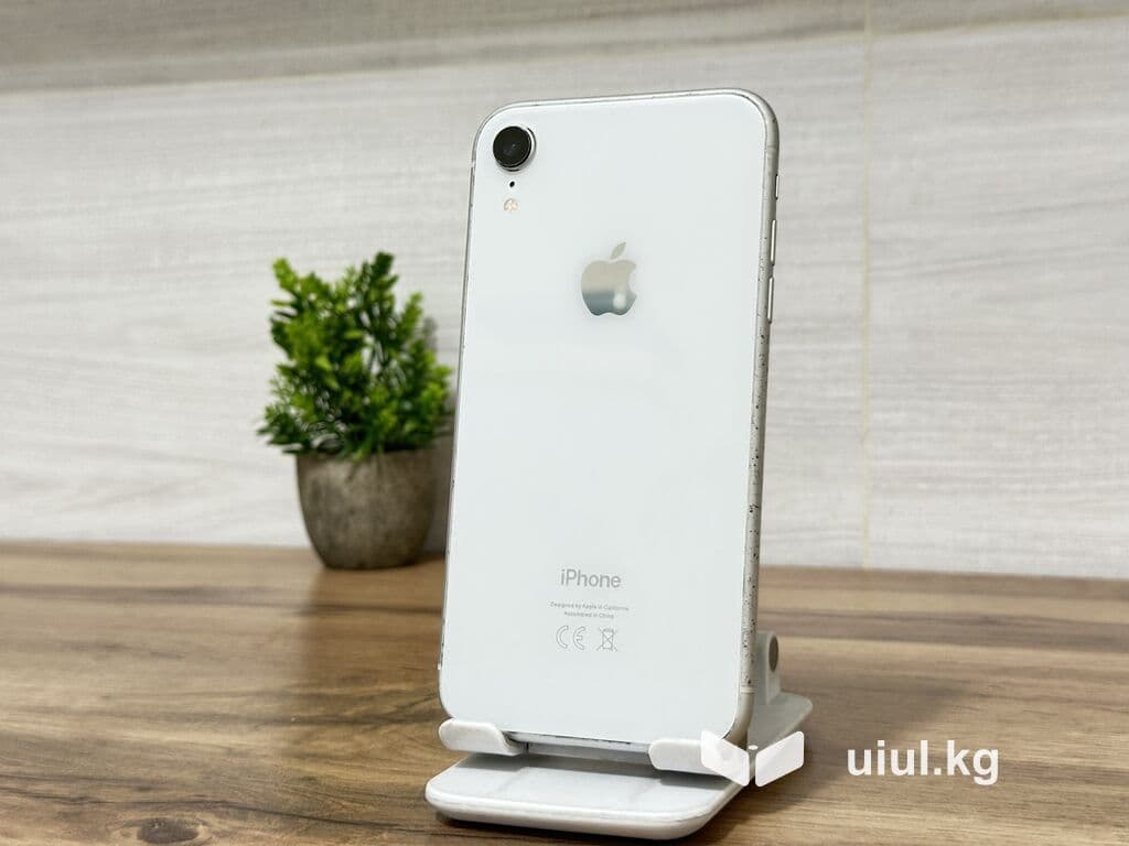 IPhone Xr, Б/у, 64 ГБ, Белый, 100 % 1 из 9