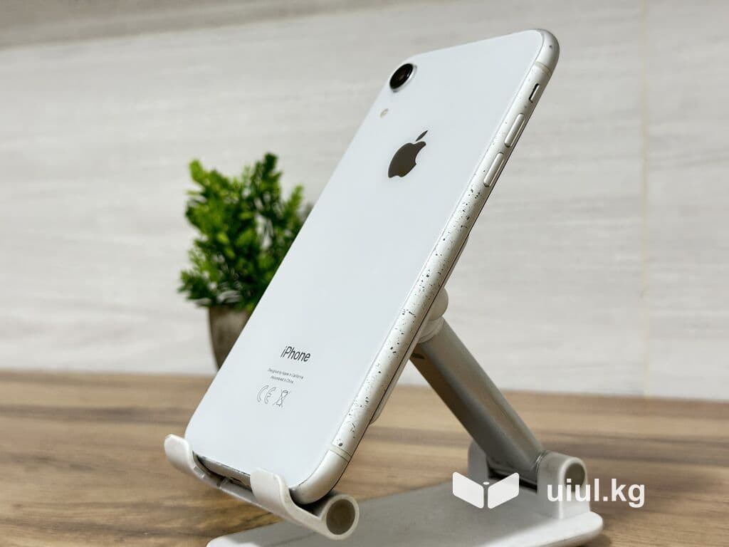IPhone Xr, Б/у, 64 ГБ, Белый, 100 % 2 из 9