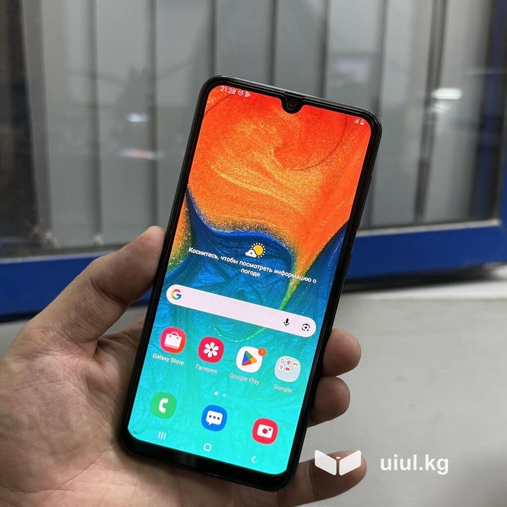 Samsung Galaxy A30, Б/у, 32 ГБ, цвет - Синий, 2 SIM 3 из 14
