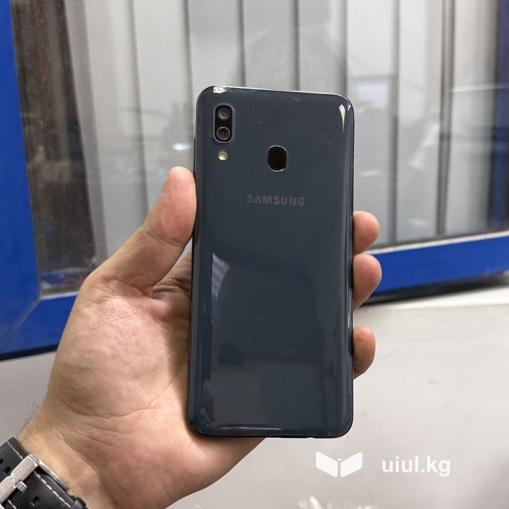 Samsung Galaxy A30, Б/у, 32 ГБ, цвет - Синий, 2 SIM 8 из 14