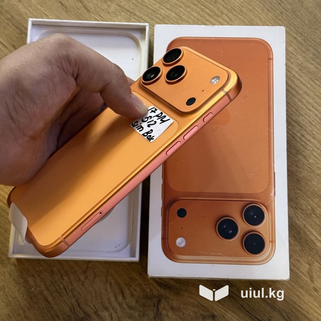 IPhone 17 Pro Max, Б/у, 512 ГБ, Оранжевый, Чехол, Коробка, Защитное стекло, 100 % 3 из 11