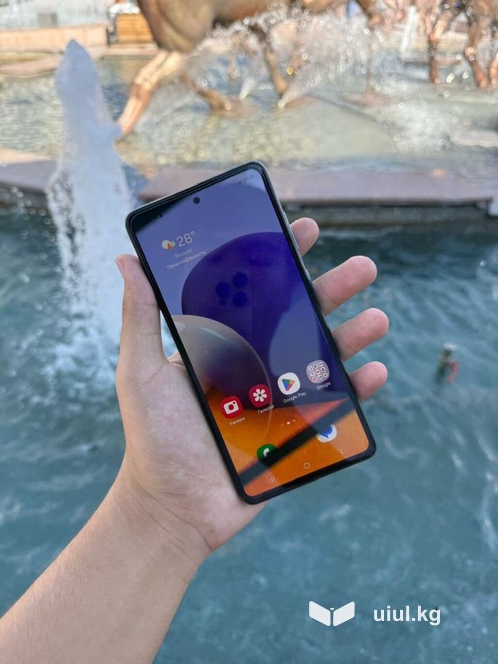 Samsung Galaxy A72, Б/у, 128 ГБ, цвет - Голубой, В рассрочку, 2 SIM 5 из 6