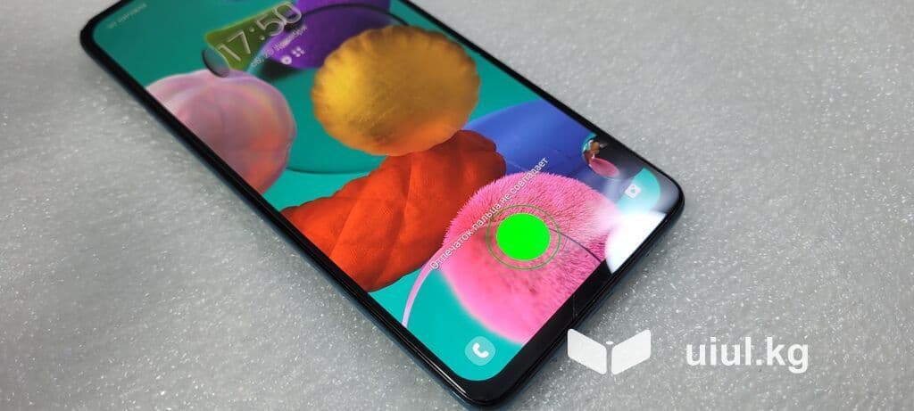 Samsung Galaxy A51 5G, Б/у, 128 ГБ, цвет - Голубой, 2 SIM
