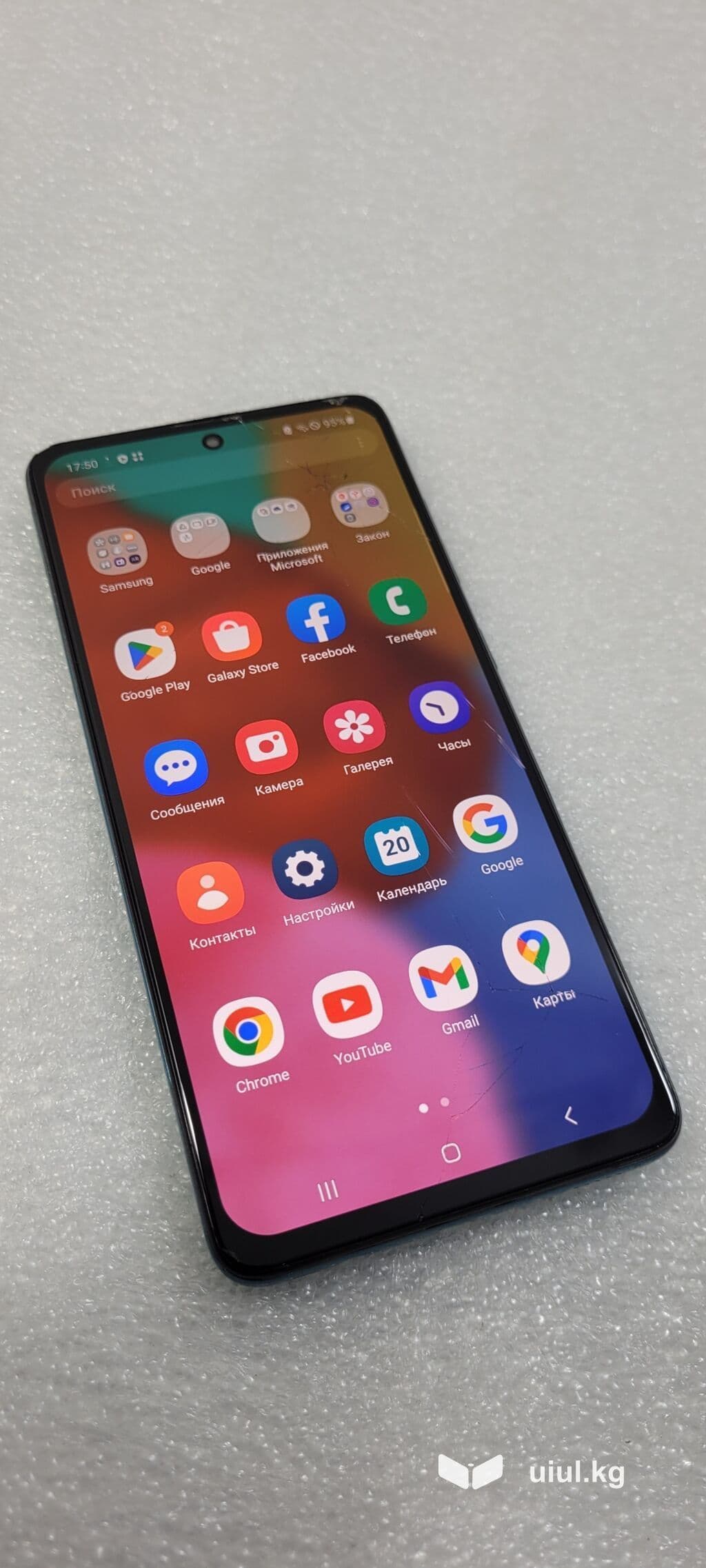 Samsung Galaxy A51 5G, Б/у, 128 ГБ, цвет - Голубой, 2 SIM 8 из 11