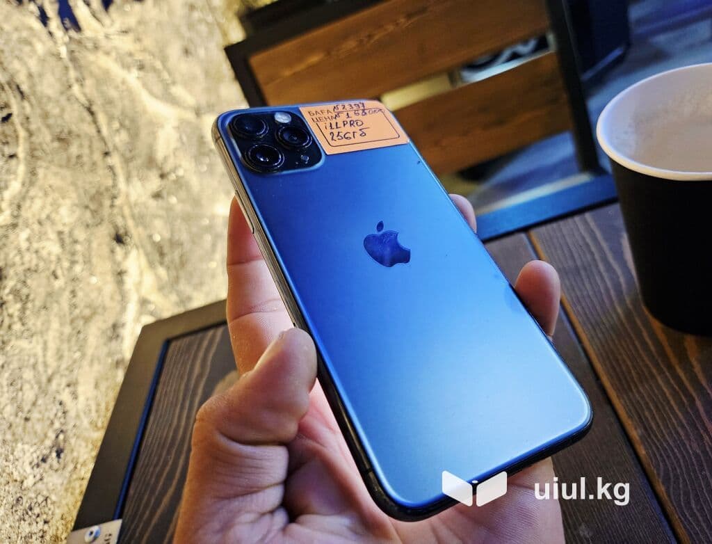 IPhone 11 Pro, Б/у, 256 ГБ, Matte Midnight Green, Защитное стекло, Чехол, 72 % 16 из 18