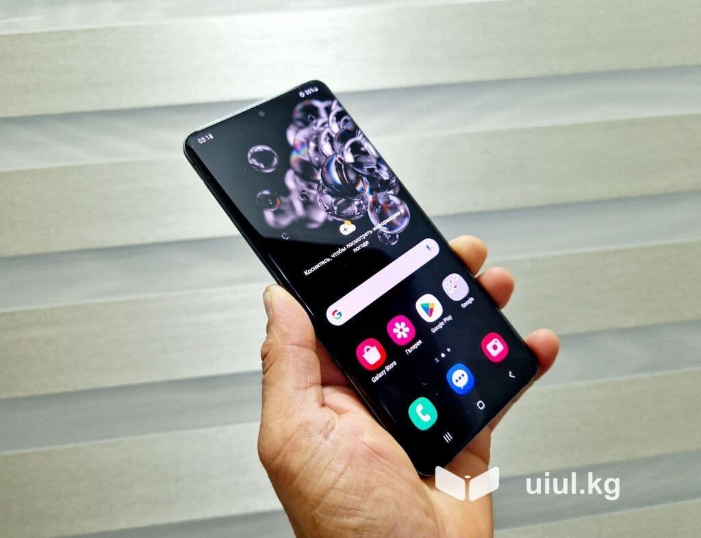 Samsung Galaxy S20 Ultra, Б/у, 128 ГБ, цвет - Серый, 1 SIM, 2 SIM 3 из 14